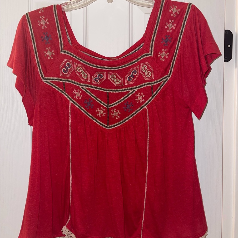 Free People cropped blouse